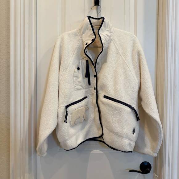 Free People Hit The Slopes Patch Fleece Jacket - Picture 5 of 7